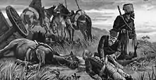 Cossacks pillaging the injured Ewald Christian von Kleist