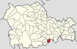 Location in Neamț County