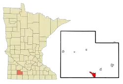 Location of Windomwithin Cottonwood County, Minnesota