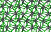 Ball-and-stick model of part of the crystal structure of cotunnite