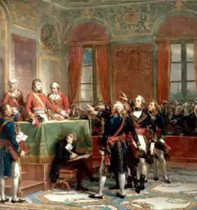 Installation of the Conseil d'Etat at the Petit Luxembourg, 25 December 1799, by Couder, 1856