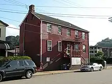 The house where Bernhard Müller lived from 1832 to 1833 in Monaca, Pennsylvania.