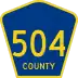 County Route 504 marker