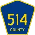 County Route 514 marker