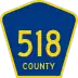 County Route 518 marker