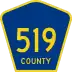 County Route 519 marker