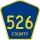 County Route 526 marker