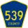 County Route 539 marker