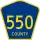 County Route 550 marker