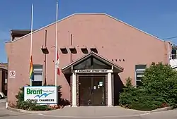 The County of Brant Council Chamber in Paris, Ontario.