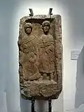 Another peasant couple in Gallo-Roman costume (4th century), found in Marlenheim