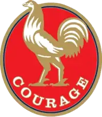 180px The former Courage logo