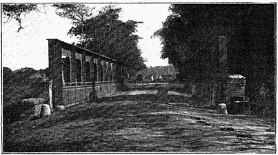 Silva Bridge is at kilometer 4 on Highway 114 (photographed c. 1898 during the Spanish-American War)