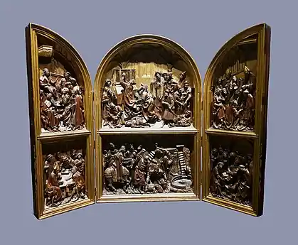 Wooden model to the silver altar of Saint Stanislaus, ca. 1512, the silver altar was destroyed in 1657