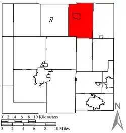 Location of Cranberry Township in Crawford County