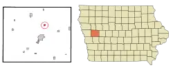 Location of Deloit, Iowa