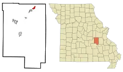 Location of St. Cloud, Missouri