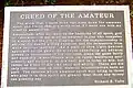 Creed of the Amateur by Richard S. Tufts
