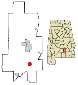 Location of Brantley in Crenshaw County, Alabama.