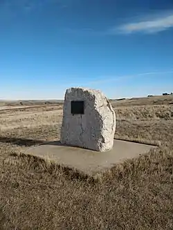 Monument commemorating Crichton's last resident