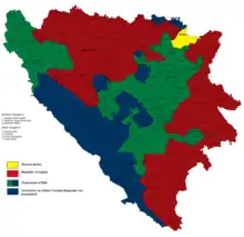 Proposed Croat and Bosniak entities in Bosnia and Herzegovina