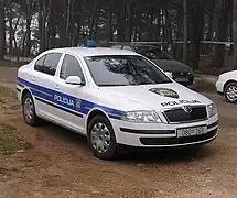 Škoda Octavia police car