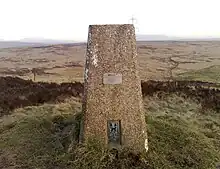 The Ordnance Survey triangulation station at Crow Knowl