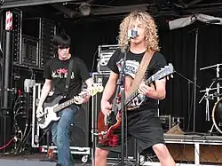 Josh McDowell (left) and Forrest French perform in 2009