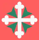 Combined Maltese Cross and cross bottony,of the Order of Saints Maurice and Lazarus