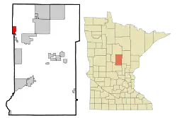 Location of Jenkinswithin Crow Wing County, Minnesota