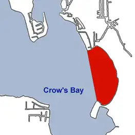 Crow's Bay in red