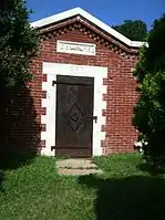 A C.S.P.S. crypt at Bohemian National Cemetery