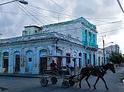 Typical old street in Cienfuegos