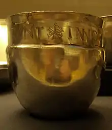 Inscribed silver cup