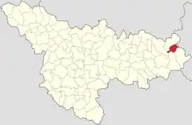 Location in Timiș County