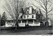 Lyndon (1895), Wyncote, PA. Demolished, except for the 1903 ballroom addition, now Curtis Hall.
