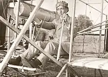 Day in a biplane, 1914