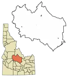 Location of Stanley in Custer County, Idaho.