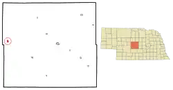 Location of Arnold, Nebraska