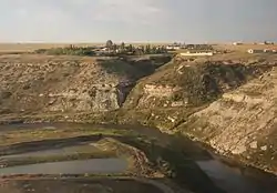 Housing along Cut Bank Creek