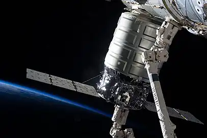 Cygnus docked to the ISS