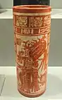 Painting on a Maya vase from the Late Classical Period (600–900)