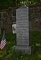 Memorial to Eunice Gray, daughter of a soldier, who died in Puerto Rico.