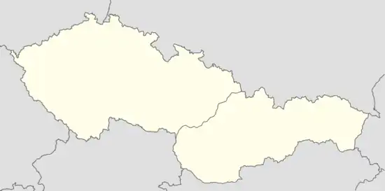 1969–70 Czechoslovak First League is located in Czechoslovakia