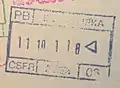 Czechoslovakia: 1991 entry stamp