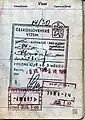 Czechoslovakia: a visa issued in 1988