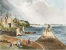 The view from Blackrock towards Merrion, 1834