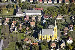 Aerial view of Dány