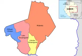 Mouloundou Department in the region