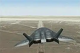 HTV-3X on approach to Edwards Air Force Base